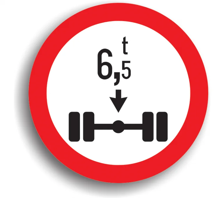 Accesul interzis vehiculelor cu masă mai mare de … t pe osia simplă
