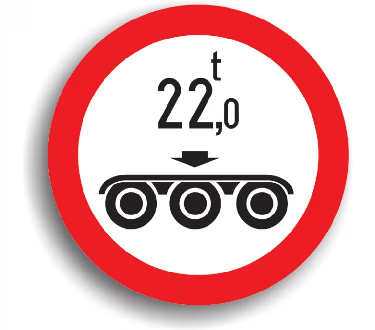 Accesul interzis vehiculelor cu masă pe osia tripla mai mare de … t