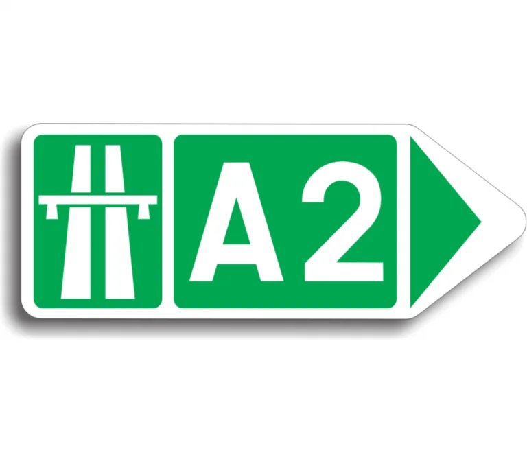 Direcție spre autostradă indicată